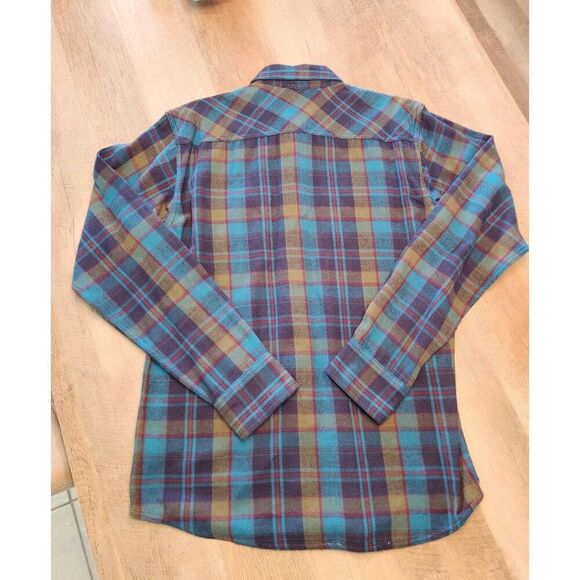 NWT Ariat Retro Fit Pearl snap men Small plaid longsleeve chest pocket embroider - Picture 10 of 11